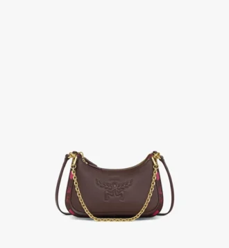 Sac hobo Aren Duo en toile Maxi Visetos et cuir de veau
