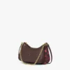 Sac hobo Aren Duo en toile Maxi Visetos et cuir de veau Sac hobo Aren Duo en toile Maxi Visetos et cuir de veau