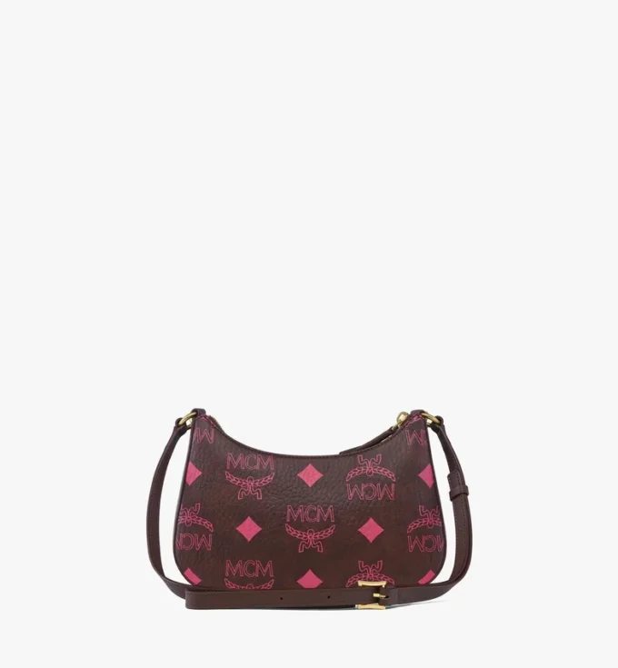 Sac hobo Aren Duo en toile Maxi Visetos et cuir de veau Sac hobo Aren Duo en toile Maxi Visetos et cuir de veau