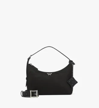 Sac hobo Aren en nylon recyclé et cuir imprimé Monogram