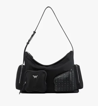 Sac hobo Aren à fermeture éclair en Econyl® et cuir imprimé Monogram Sac hobo Aren à fermeture éclair en Econyl® et cuir imprimé Monogram