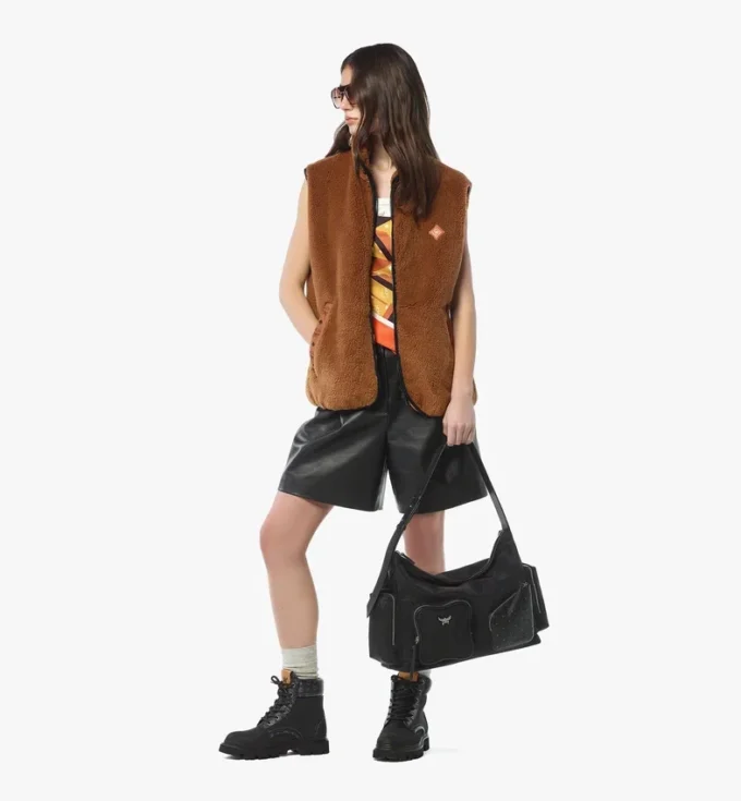 Sac hobo Aren à fermeture éclair en Econyl® et cuir imprimé Monogram Sac hobo Aren à fermeture éclair en Econyl® et cuir imprimé Monogram