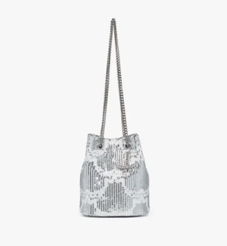 Sac seau Himmel en cuir Monogram à paillettes