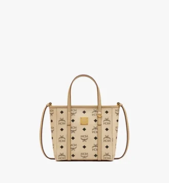 Shopper Toni à fermeture zippée sur le dessus en Visetos