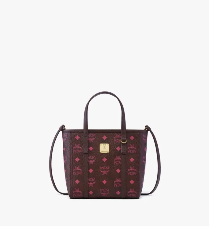 Shopper Toni à fermeture zippée sur le dessus en Visetos