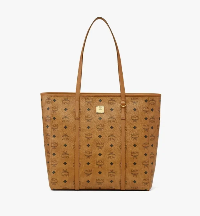 Shopper Toni à fermeture zippée sur le dessus en Visetos