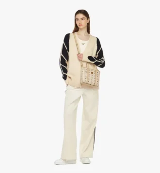 Shopper Toni à fermeture zippée sur le dessus en Visetos