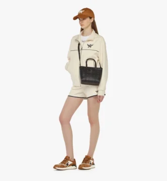Shopper Toni à fermeture zippée sur le dessus en Visetos