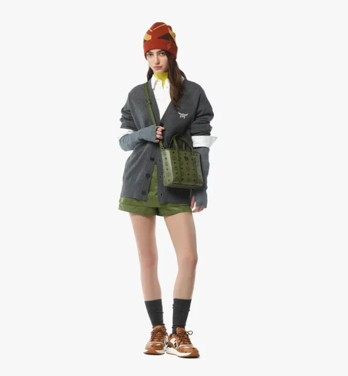 Shopper Toni à fermeture zippée sur le dessus en Visetos