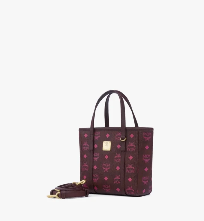 Shopper Toni à fermeture zippée sur le dessus en Visetos