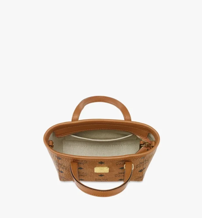 Shopper Toni à fermeture zippée sur le dessus en Visetos