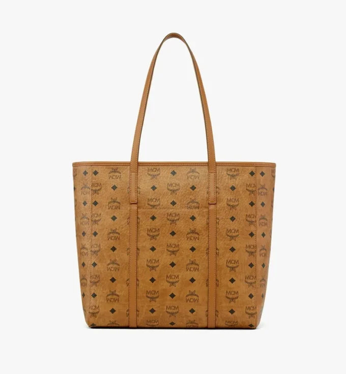 Shopper Toni à fermeture zippée sur le dessus en Visetos