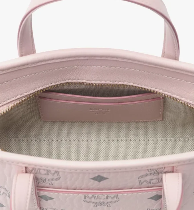 Shopper Toni à fermeture zippée sur le dessus en Visetos