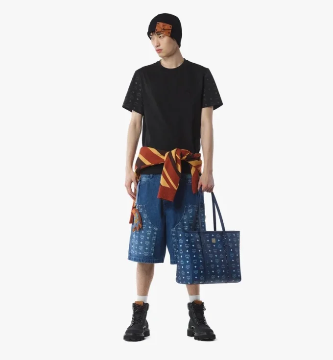 Shopper Toni à fermeture zippée sur le dessus en Visetos