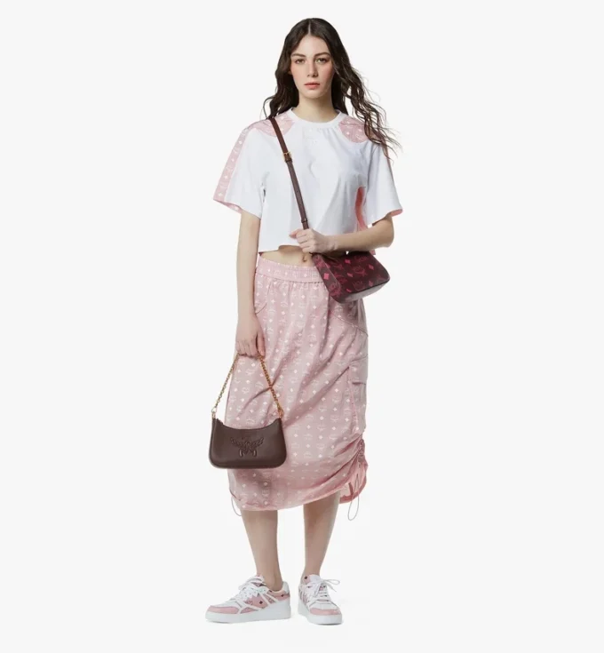 Shopper Toni à fermeture zippée sur le dessus en Visetos
