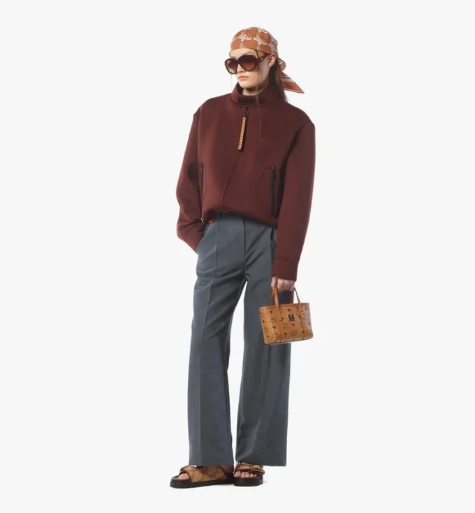 Shopper Toni à fermeture zippée sur le dessus en Visetos