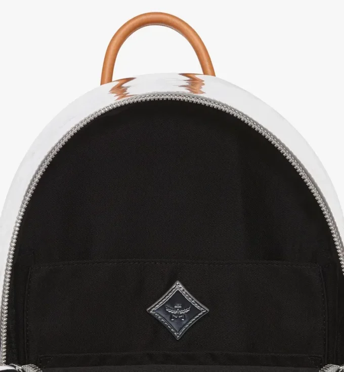 Stark Backpack en cuir miroir métallisé