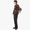 Stark Backpack en cuir miroir métallisé