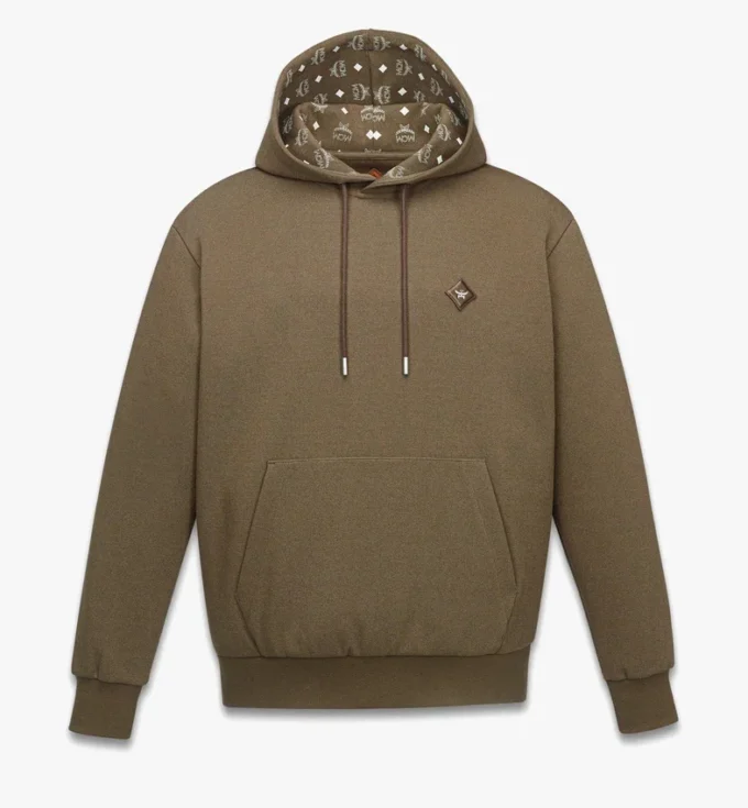Sweat à capuche en ponte avec patch logo Essential