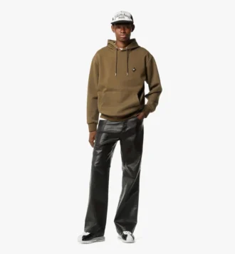 Sweat à capuche en ponte avec patch logo Essential