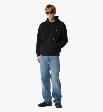 Sweat à capuche en ponte avec patch logo Essential