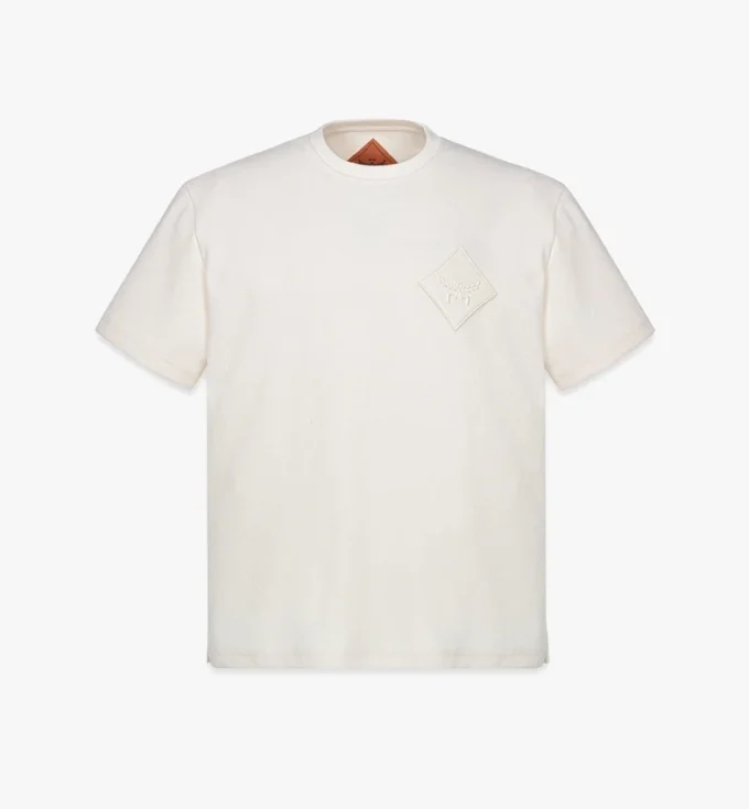 T-shirt en bouclé avec patch logo
