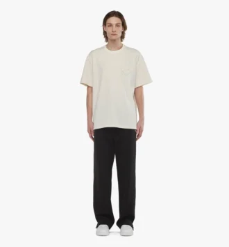 T-shirt en bouclé avec patch logo