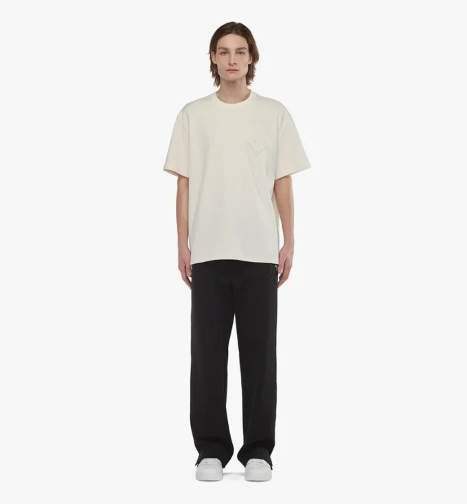 T-shirt en bouclé avec patch logo