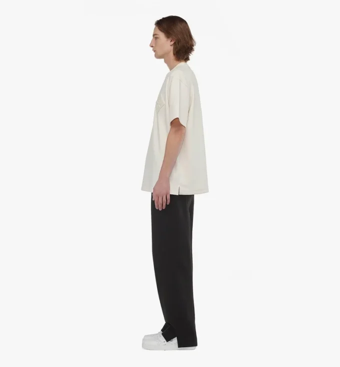 T-shirt en bouclé avec patch logo