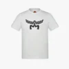 T-shirt en coton biologique avec logo Laurel imprimé T-shirt en coton biologique avec logo Laurel imprimé
