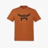 T-shirt en coton biologique avec logo Laurel imprimé T-shirt en coton biologique avec logo Laurel imprimé