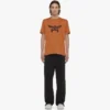 T-shirt en coton biologique avec logo Laurel imprimé T-shirt en coton biologique avec logo Laurel imprimé