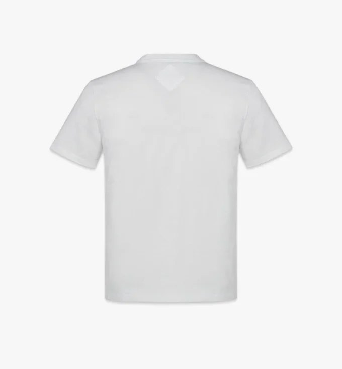 T-shirt en coton biologique avec logo Laurel imprimé T-shirt en coton biologique avec logo Laurel imprimé