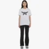 T-shirt en coton biologique avec logo Laurel imprimé T-shirt en coton biologique avec logo Laurel imprimé
