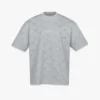 T-shirt en ponte avec monogramme en cristaux