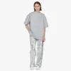 T-shirt en ponte avec monogramme en cristaux