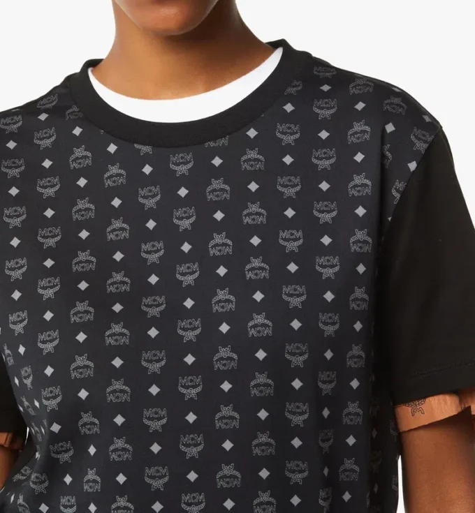 T-shirt à imprimé Monogram en coton biologique