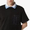 T-shirt à poche patch monogrammée en coton biologique