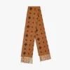 Étole jacquard à monogramme bicolore