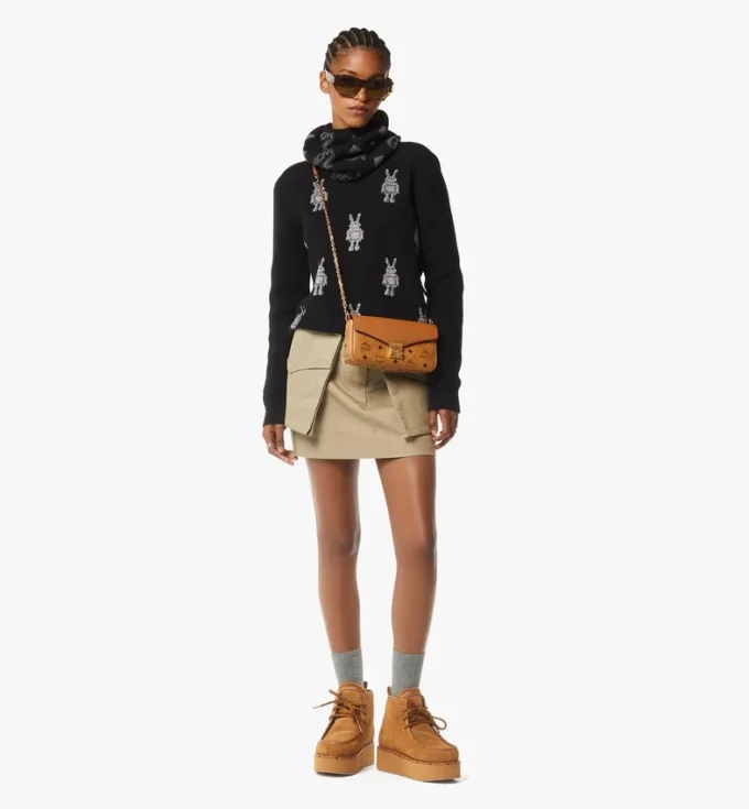 Tracy Crossbody en mélange de cuir Visetos Tracy Crossbody en mélange de cuir Visetos