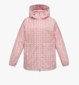 Veste coupe-vent à capuche en nylon recyclé avec imprimé Monogram Veste coupe-vent à capuche en nylon recyclé avec imprimé Monogram