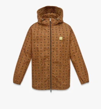 Veste coupe-vent à capuche en nylon recyclé avec imprimé Monogram Veste coupe-vent à capuche en nylon recyclé avec imprimé Monogram