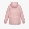 Veste coupe-vent à capuche en nylon recyclé avec imprimé Monogram