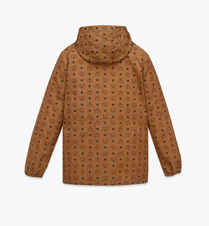 Veste coupe-vent à capuche en nylon recyclé avec imprimé Monogram Veste coupe-vent à capuche en nylon recyclé avec imprimé Monogram