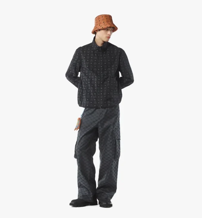 Veste coupe-vent réversible à imprimé Monogram en Econyl®