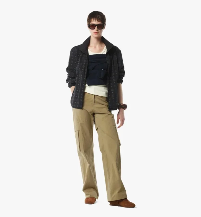 Veste coupe-vent réversible à imprimé Monogram en Econyl®