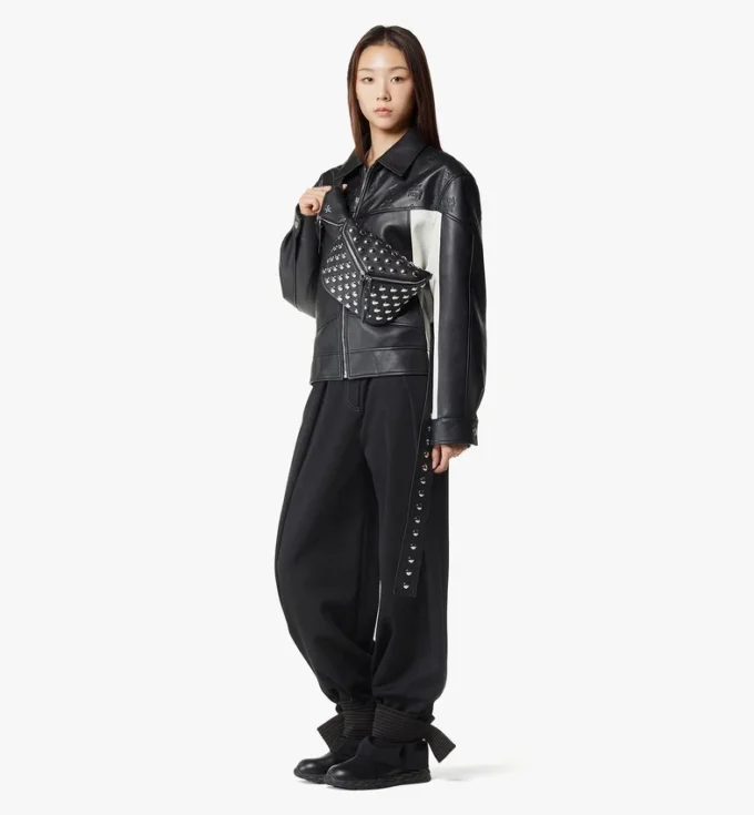 Sac banane Diamant 3D en cuir d&rsquo;agneau Galactic Gala