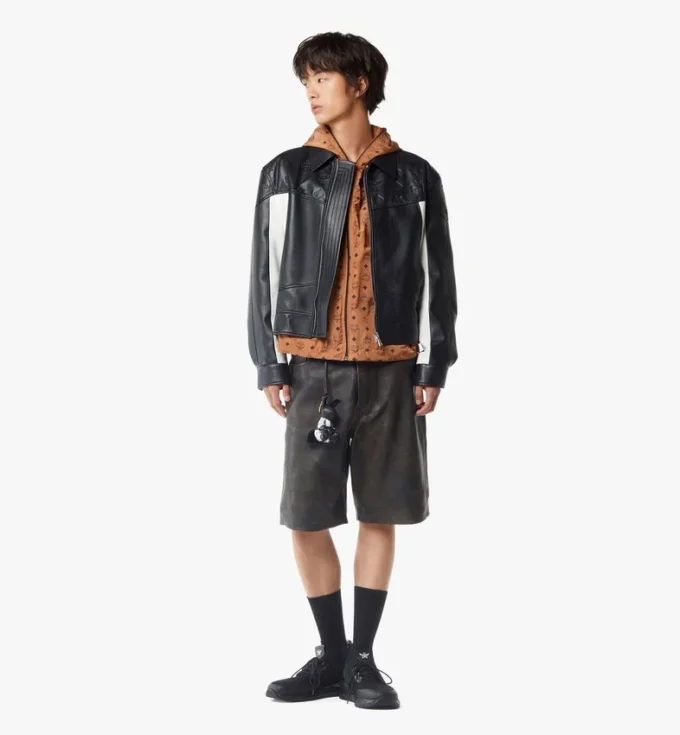 Veste en cuir d’agneau Veste en cuir d’agneau