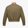 Veste en twill de laine et cuir imprimé monogramme Veste en twill de laine et cuir imprimé monogramme