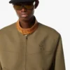 Veste en twill de laine et cuir imprimé monogramme Veste en twill de laine et cuir imprimé monogramme